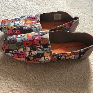 Bobs for dogs slip on multicolor flats